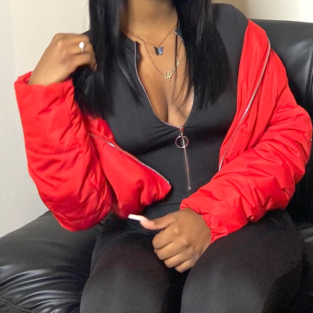 Red Puff Jacket